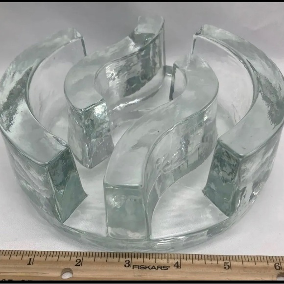 La vida Germany MCM votive candle holder ice texture - Picture 2 of 3